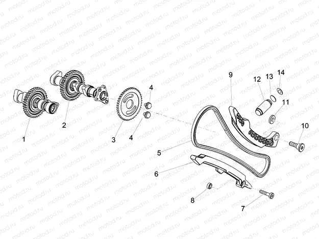 Front cylinder timing system