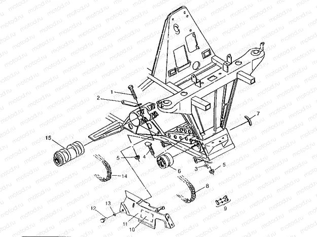 FRONT DRIVE ASSEMBLY 6x6 400L | FRONT DRIVE ASSEMBLY 6x6 400L, SWEDISH S948740 and  NORWEGIAN N948740 (4926812681013A)