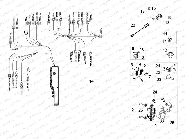 Front electrical system
