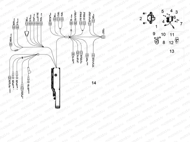 Front electrical system