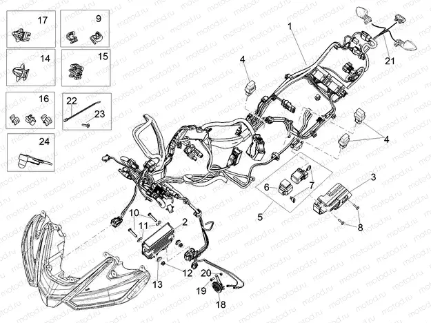 Front electrical system