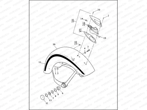 FRONT FENDER - FLSTS