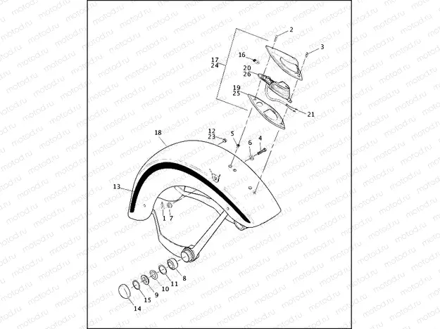 FRONT FENDER - FLSTS