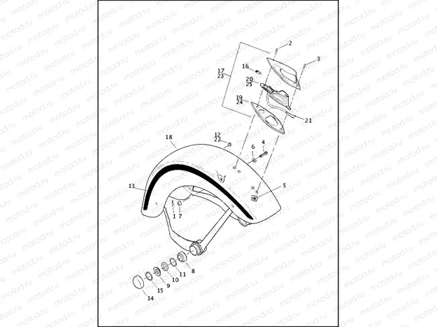 FRONT FENDER - FLSTS