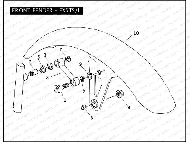 FRONT FENDER - FXSTS/I