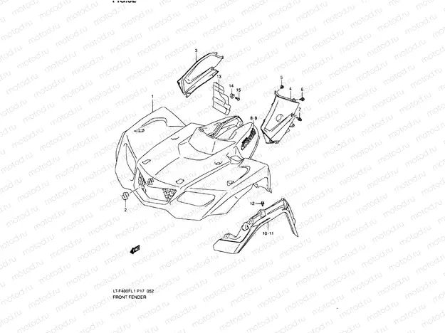 FRONT FENDER (LT-F400FL1 P24)