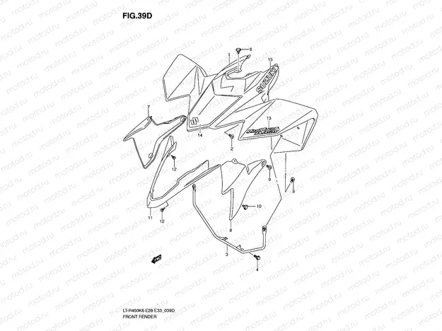 FRONT FENDER (LT-R450K9)