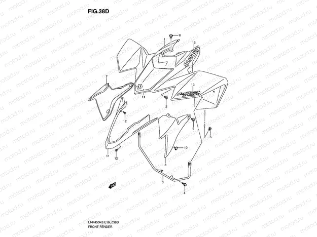 FRONT FENDER (LT-R450K9)