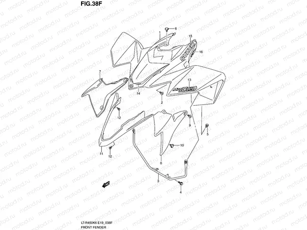 FRONT FENDER (LT-R450L0)