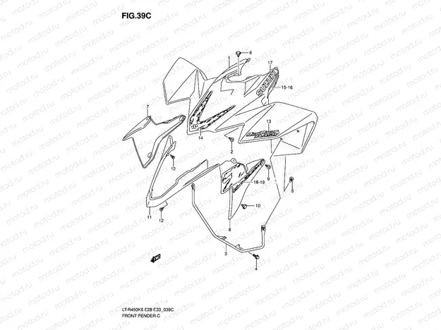 FRONT FENDER (LT-R450ZK8)