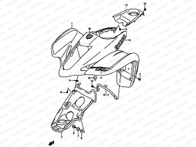 FRONT FENDER (MODEL K4)