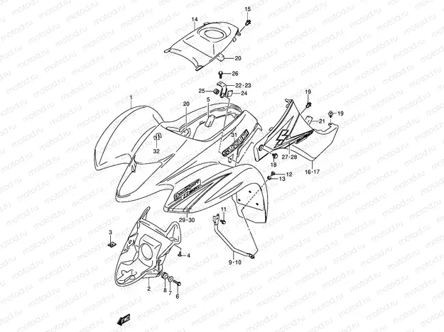 FRONT FENDER (MODEL K5)