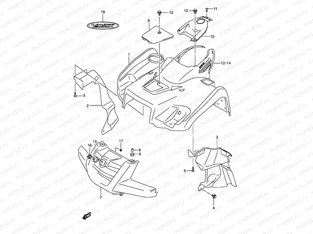 FRONT FENDER (MODEL K5)