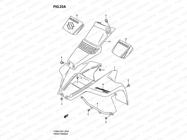 FRONT FENDER (MODEL K5/K6)