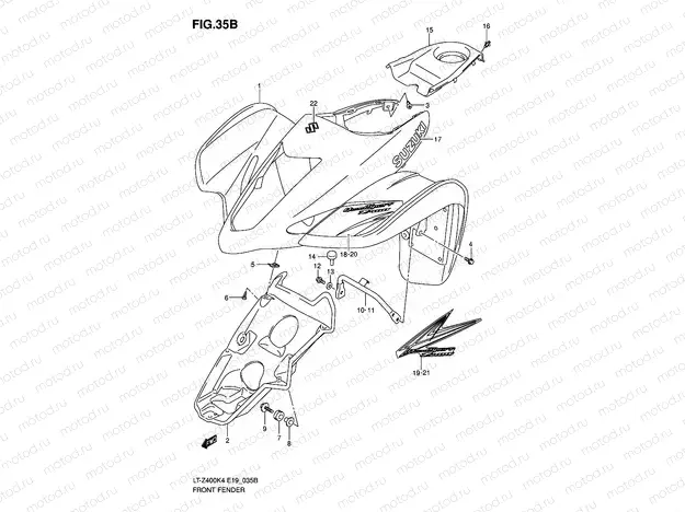 FRONT FENDER (MODEL K7)