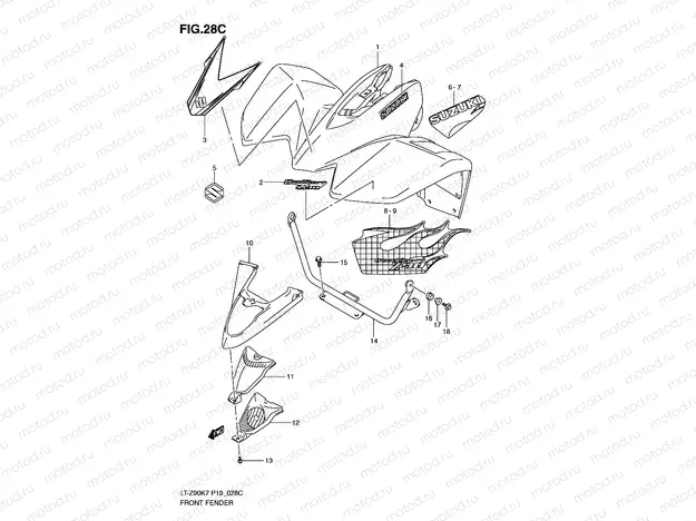 FRONT FENDER (MODEL L0)