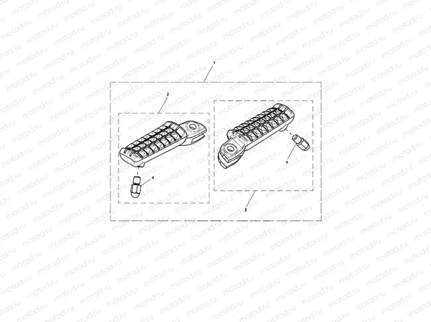Front Footrest, Pair