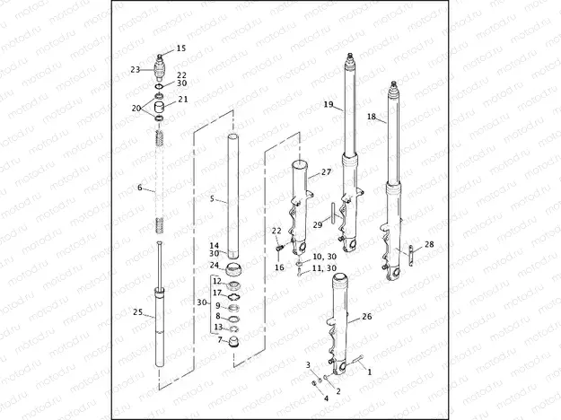 FRONT FORK - 1200 SPORT