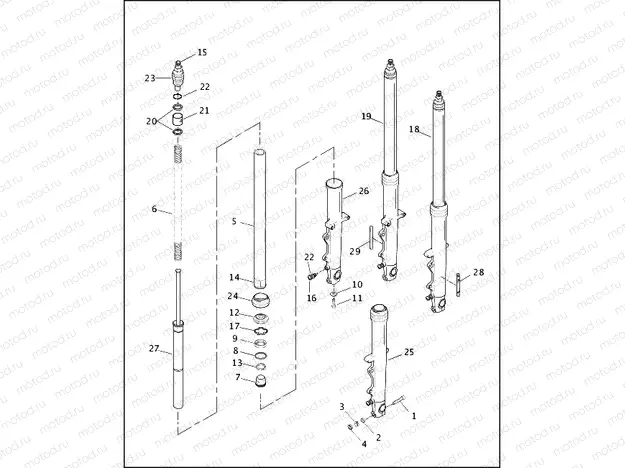 FRONT FORK - 1200 SPORT