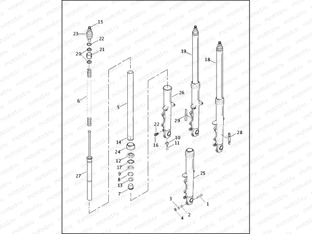 FRONT FORK - 1200 SPORT