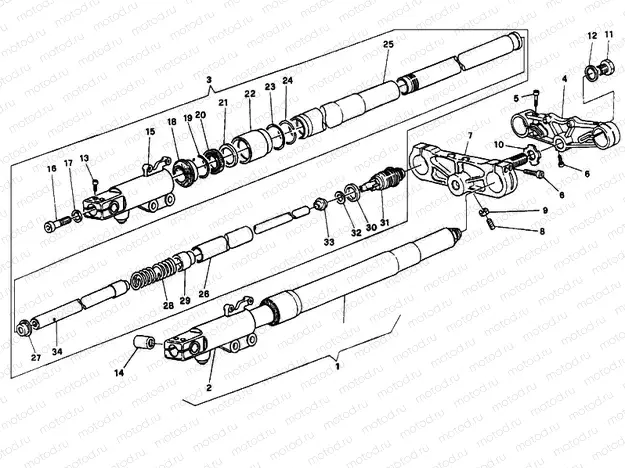 FRONT FORK ADJUSTABLE » FRONT SUSPENSION