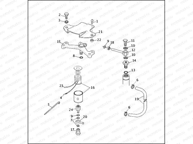 FRONT FORK AIR CONTROL - FXRT, FXRS-SP & FXRS-CON