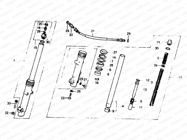 Front fork (Area CM)