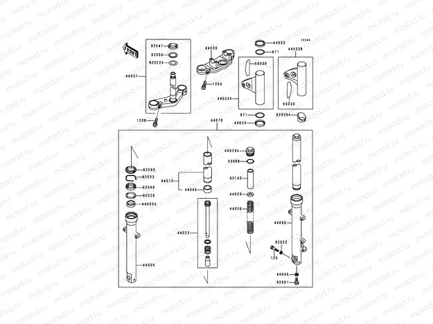Front Fork(-BJ250C-000111)