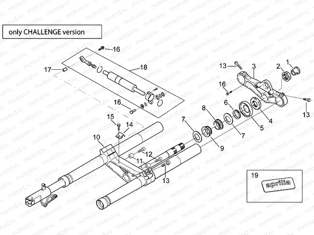Front fork - Challenge Version
