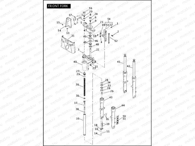FRONT FORK (CONTINUED)