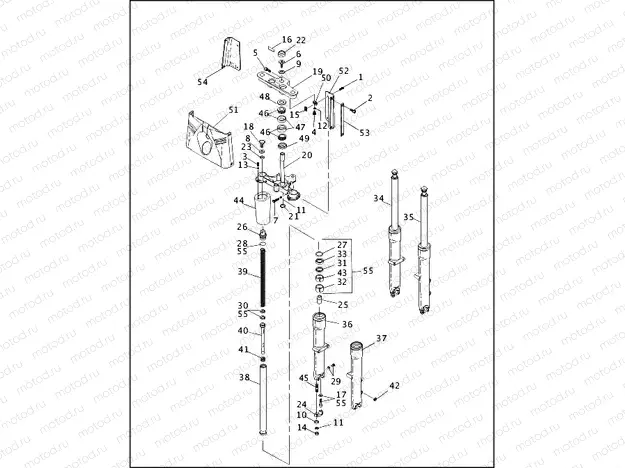 FRONT FORK - FLSTC & FLSTF (1 OF 2)