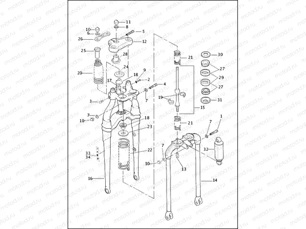 FRONT FORK - FLSTS/I