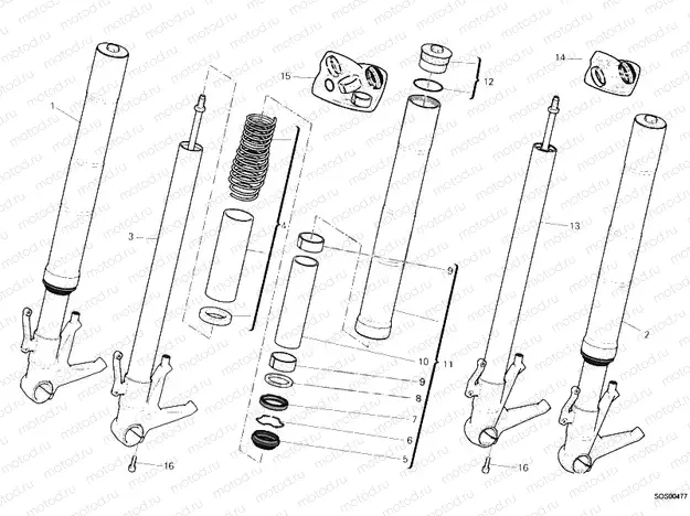 FRONT FORK » FRONT SUSPENSION
