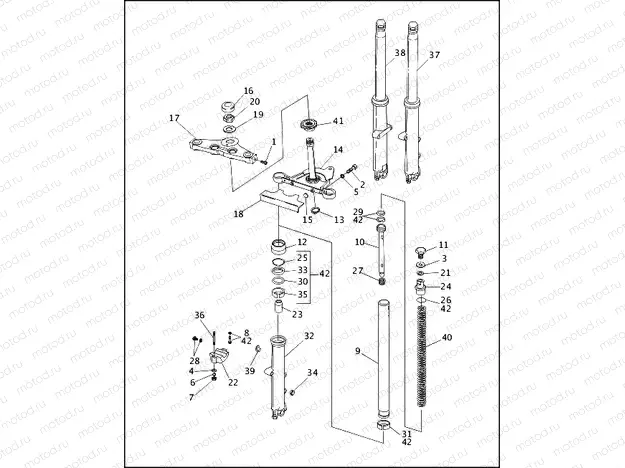 FRONT FORK - FXDWG