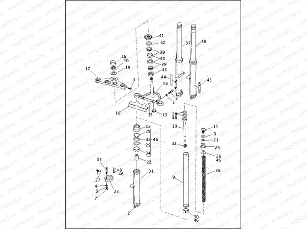 FRONT FORK - FXDWG