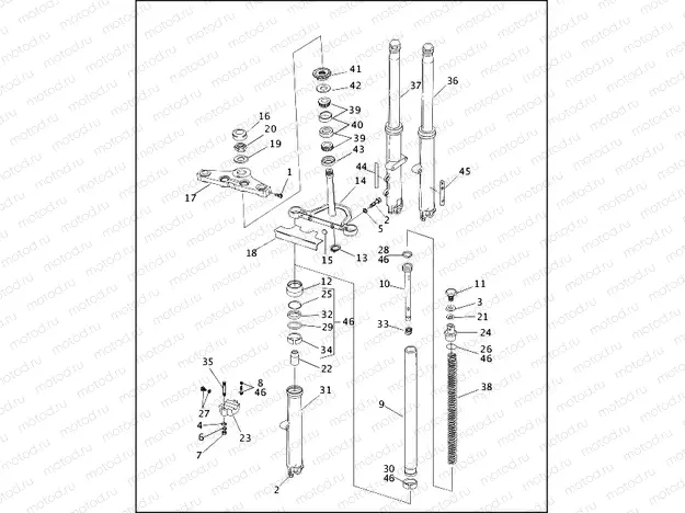 FRONT FORK - FXDWG