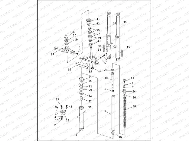 FRONT FORK - FXDWG