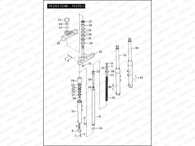 FRONT FORK - FXSTD/I