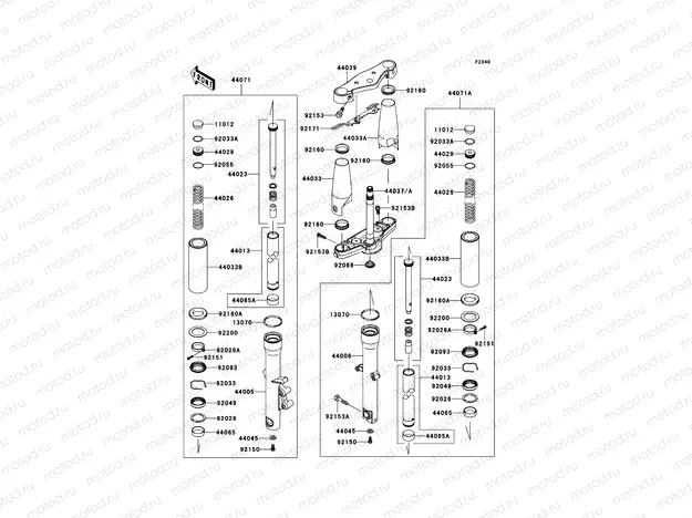 Front Fork(-JKAVN2B1 7A015508)