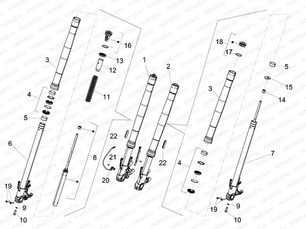 Front fork Kayaba