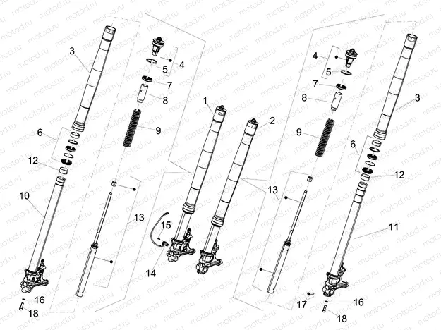 Front fork Kayaba