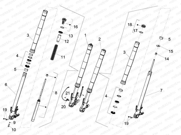 Front fork Kayaba