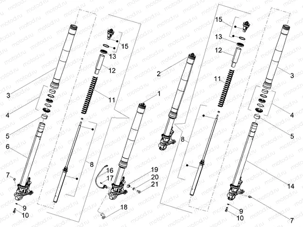 Front fork Kayaba