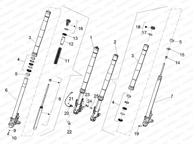 Front fork Kayaba