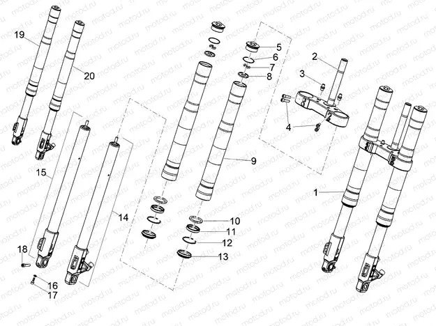 Front fork Ming Xing