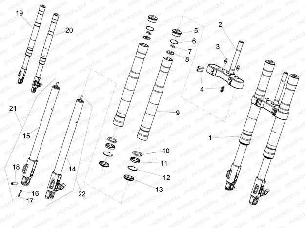 Front fork Ming Xing