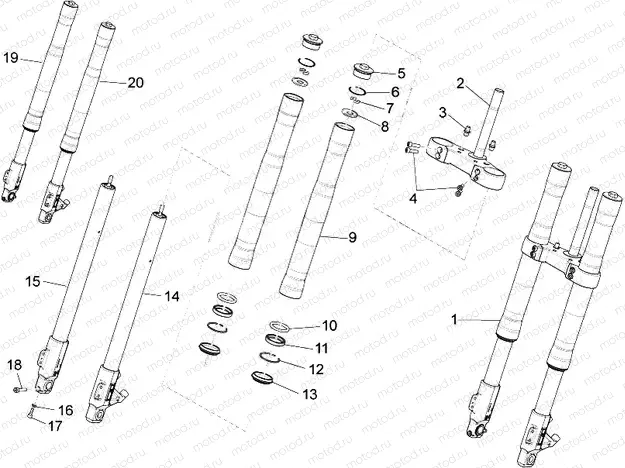 Front fork Ming Xing