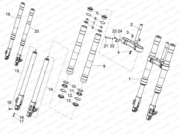 Front fork Ming Xing