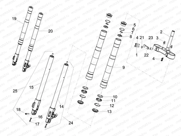 Front fork Ming Xing