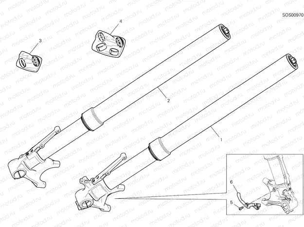 FRONT FORK [MOD:HYM950SP]